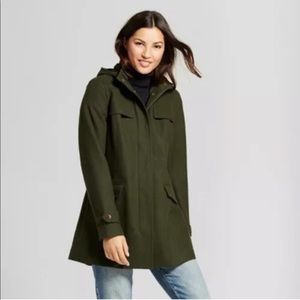 A new day olive green wool duffle coat
